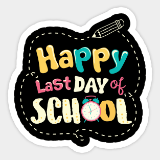 Happy Last Day Of School Teacher Retirement Gift Sticker